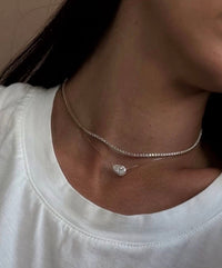 Slanted Pear Necklace