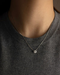 Round Solitaire Necklace