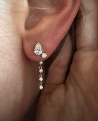 Pear & Round Drop Diamonds