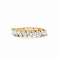 Half Eternity Marquise Ring
