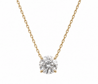 Round Solitaire Necklace