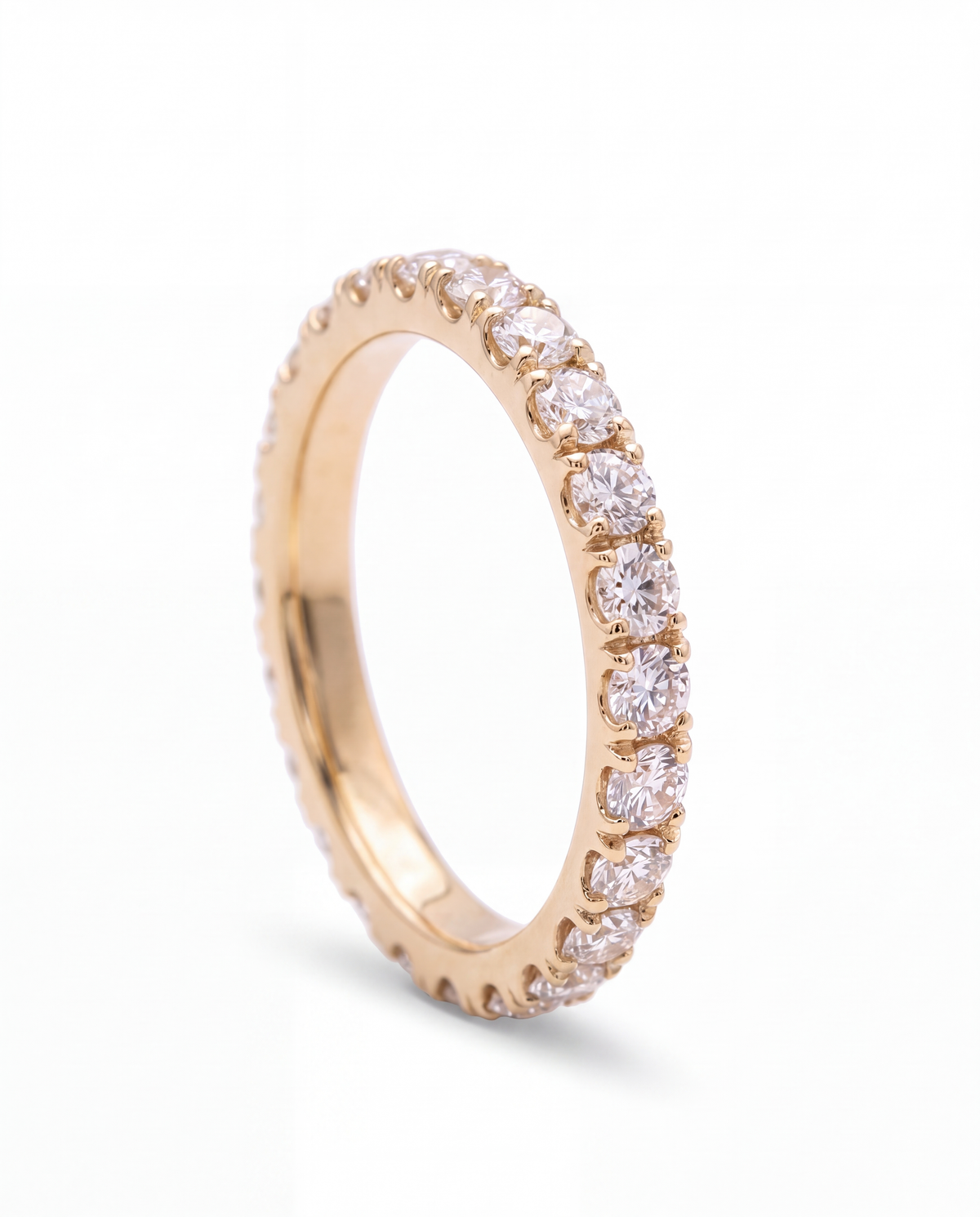 Round Cut Eternity Band