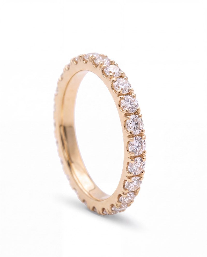 Round Cut Eternity Band