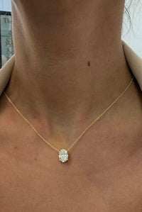 Oval Solitaire Necklace