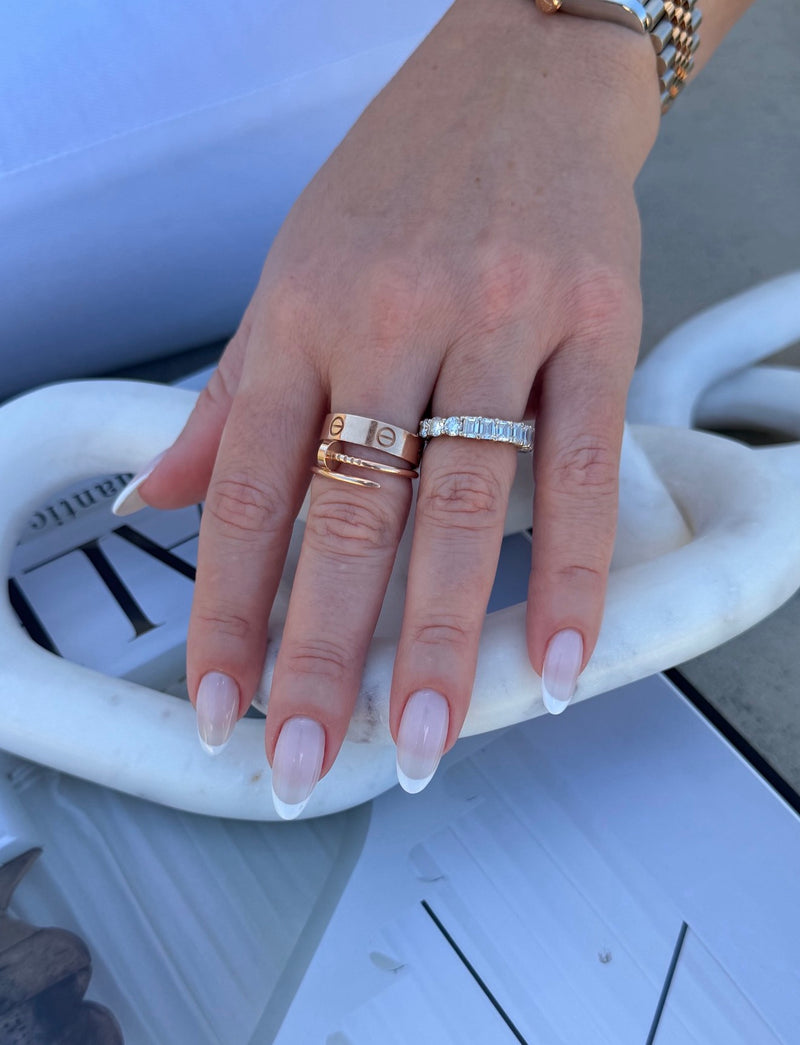 Dual Cut Eternity Band