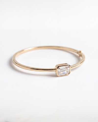 Emerald Diamond Bangle