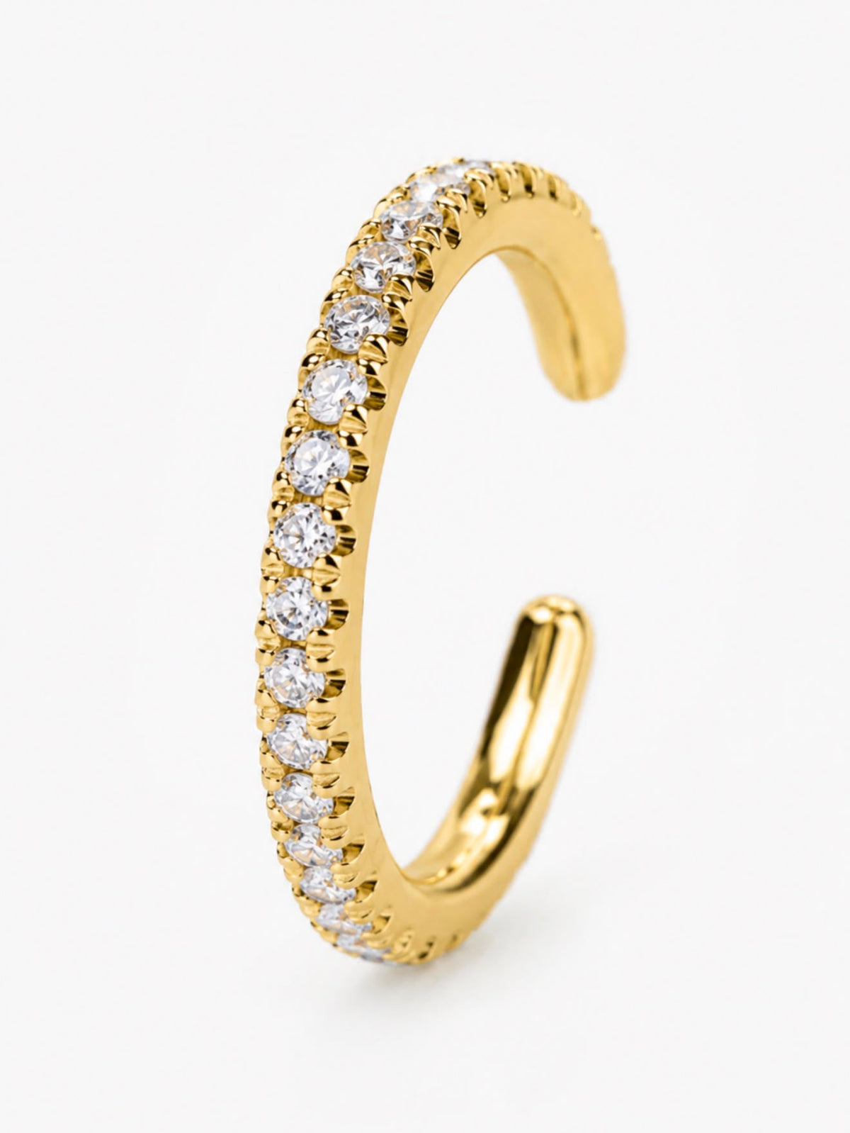 Pavé Ear Cuff with lab-grown diamonds in gold
