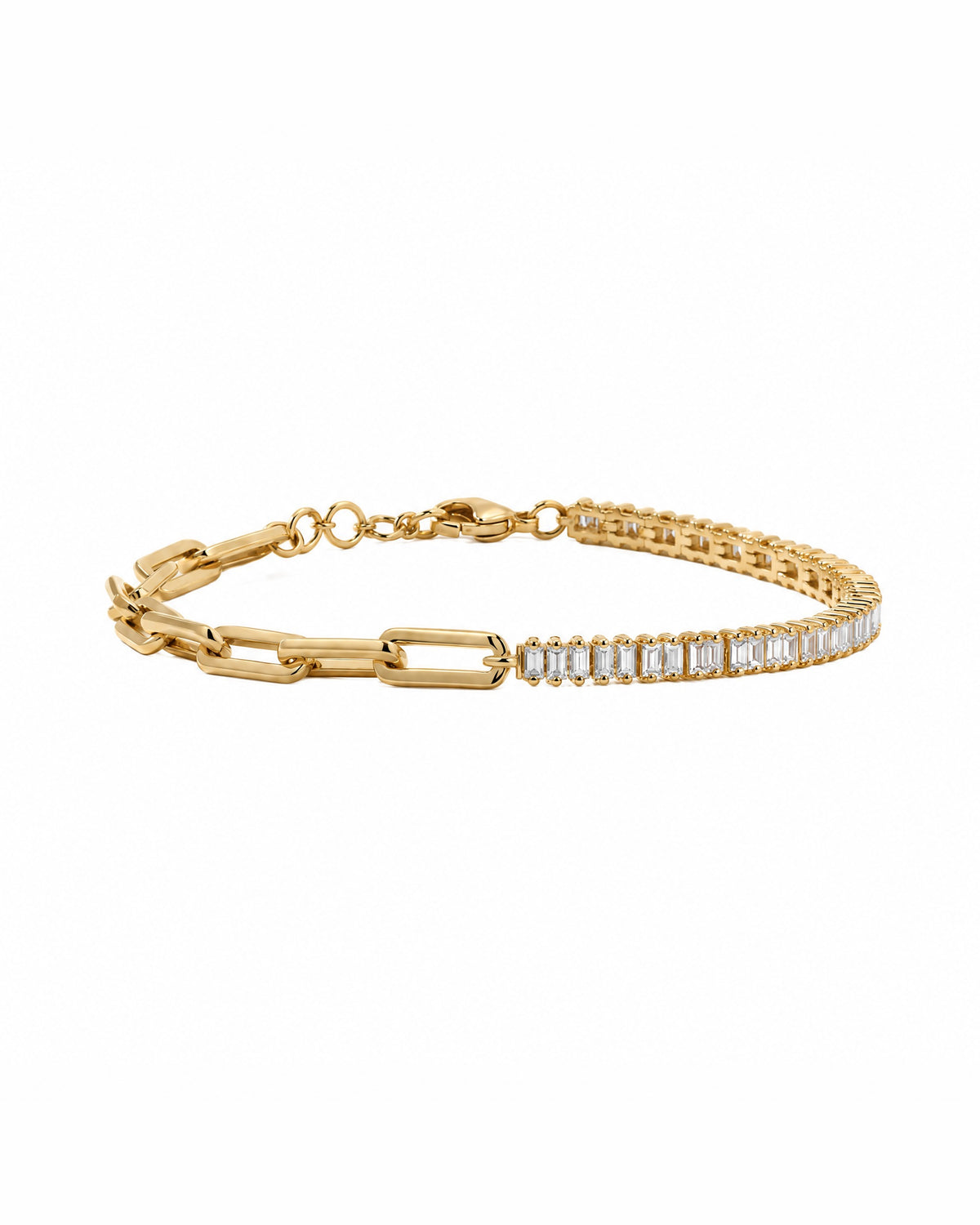 Dual Essence Bracelet in 14k yellow gold