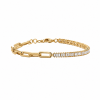 Dual Essence Bracelet in 14k yellow gold