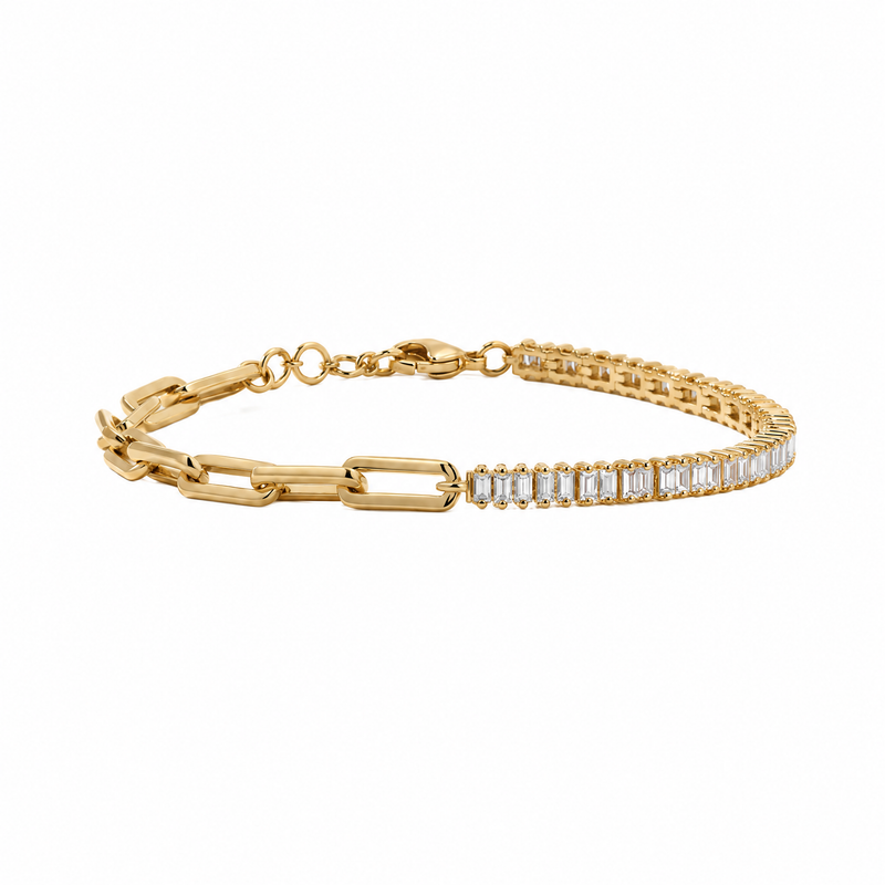 Dual Essence Bracelet in 14k yellow gold