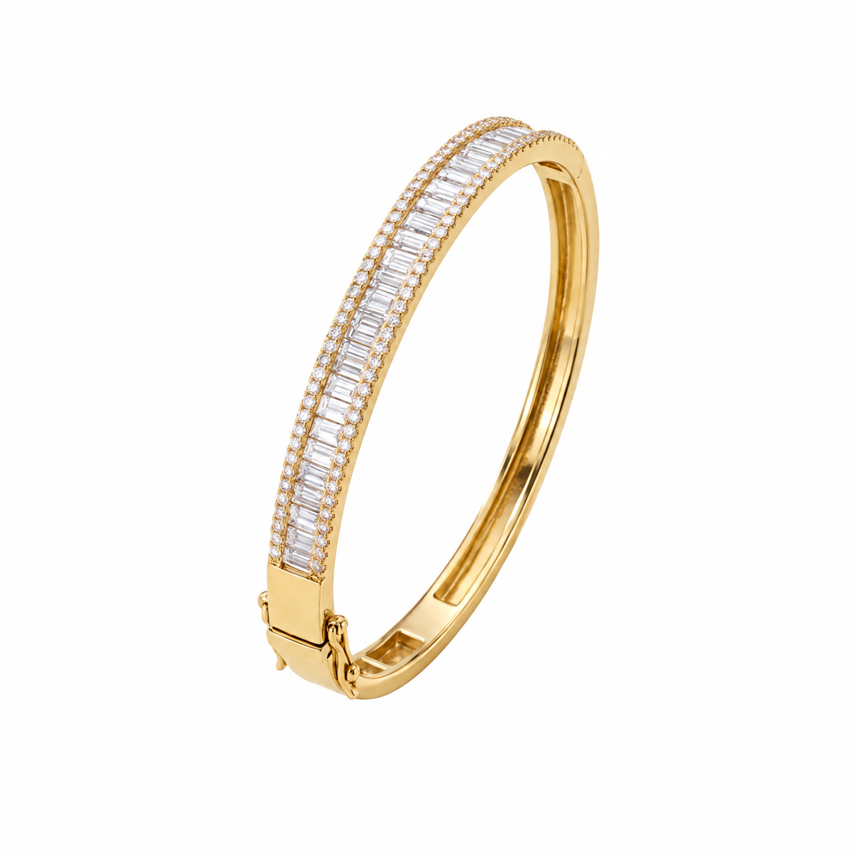Aurora Bangle in 14k yellow gold