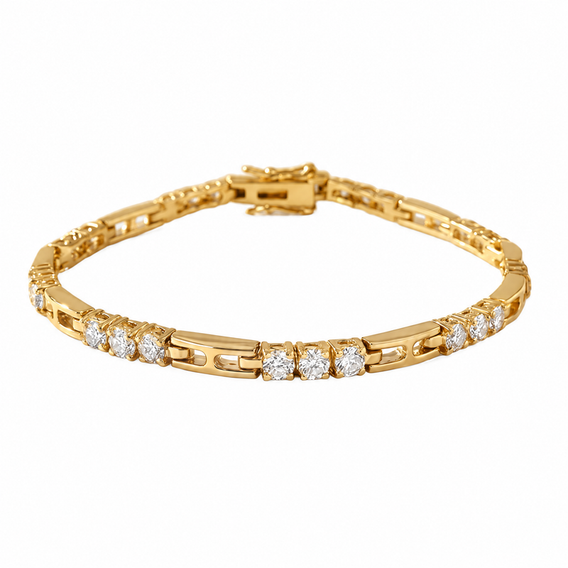 Lumiere Tennis Bracelet in 14k yellow gold