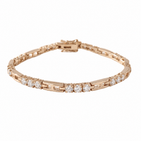 Lumiere Tennis Bracelet in 14k rose gold