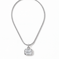 Serene Snake Chain Necklace in 14k white gold