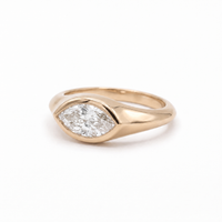Diamond Eye Ring in 14k rose gold